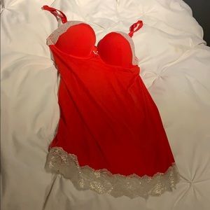 Very Sexy padded Victoria red nightie